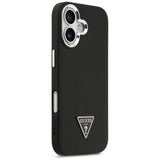 Guess Grained Triangle Logo MagSafe-hylster til iPhone 17 - sort