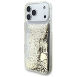 Guess Liq. Glitter 4 Charms Case til iPhone 17 Pro Max - Guld