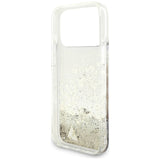 Guess Liq. Glitter 4 Charms Case til iPhone 17 Pro Max - Guld