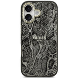 Guess Python Pattern MagSafe Case til iPhone 17 - sort
