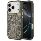 Guess Python Pattern MagSafe Case for iPhone 17 Pro - Brown