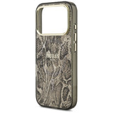 Guess Python Pattern MagSafe Case for iPhone 17 Pro - Brown