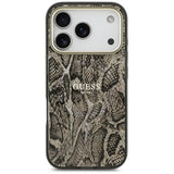 Guess Python Pattern MagSafe Case for iPhone 17 Pro Max - Brown