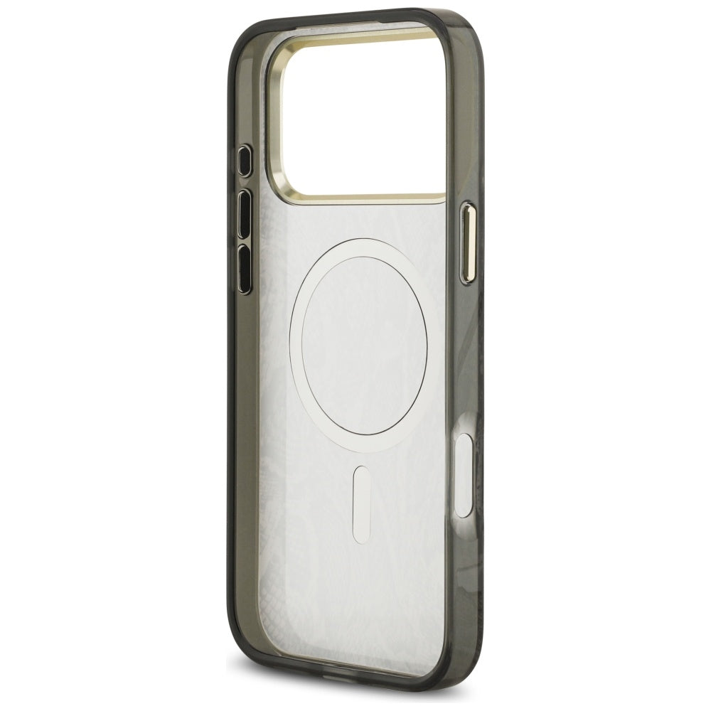 Guess Python Pattern MagSafe Case til iPhone 17 Pro Max - sort