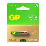 Batteri AAA LR03 Ultra Alkaline 4-Pak