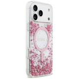 Guess Resin Bottom Glitter MagSafe Case til iPhone 17 Pro Max - Pink