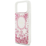 Guess Resin Bottom Glitter MagSafe Case til iPhone 17 Pro Max - Pink
