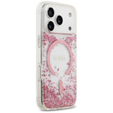 Guess Resin Bottom Glitter MagSafe Case til iPhone 17 Pro - Pink