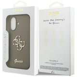 Guess Silicone Big 4G Script Case til iPhone 17 - Brunt