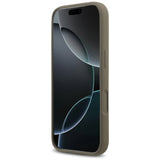 Guess Silicone Big 4G Script Case til iPhone 17 Pro - Brunt