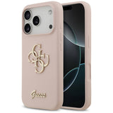 Guess Silicone Big 4G Script Case til iPhone 17 Pro - Pink