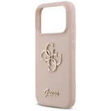 Guess Silicone Big 4G Script Case til iPhone 17 Pro - Pink