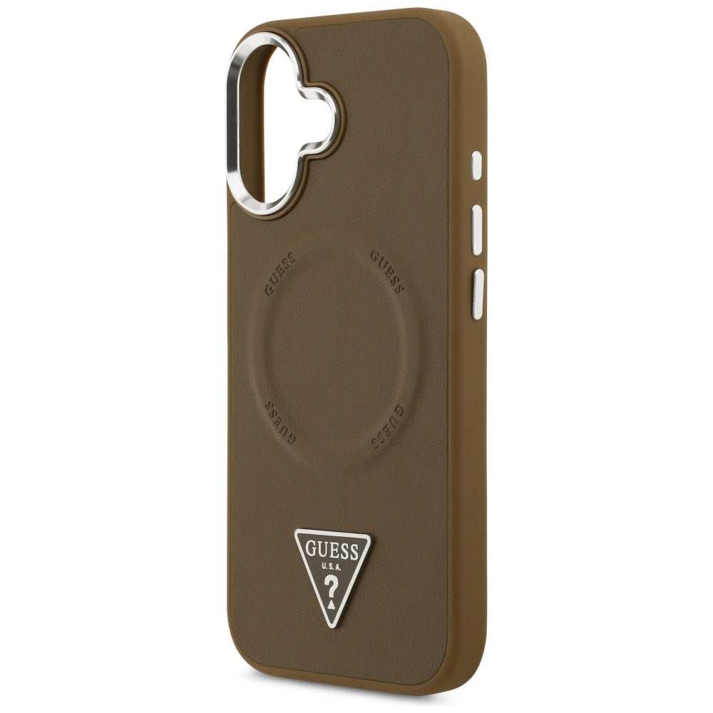Guess Triangle Logo MagSafe-hylster til iPhone 17 - brun