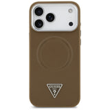 Guess Triangle Logo MagSafe-fodral til iPhone 17 Pro Max - brun