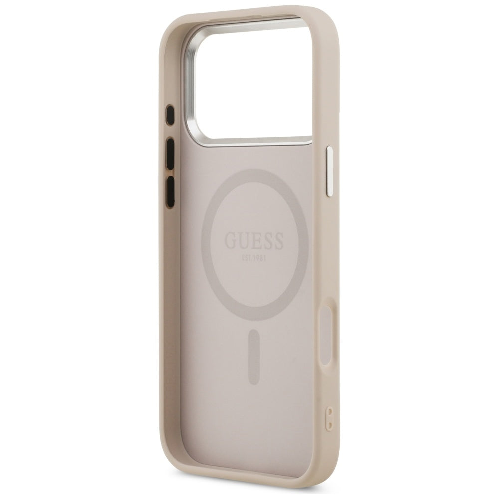 Guess Triangle Logo MagSafe Case til iPhone 17 Pro Max - Pink