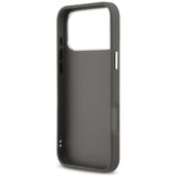 Karl Lagerfeld FW Grained Karl & Choupette Heads Pins & Logo iPhone 17 Pro Max Case - Grå