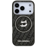 Karl Lagerfeld IML Choupette Head Logo MagSafe Case til iPhone 17 Pro Max - sort