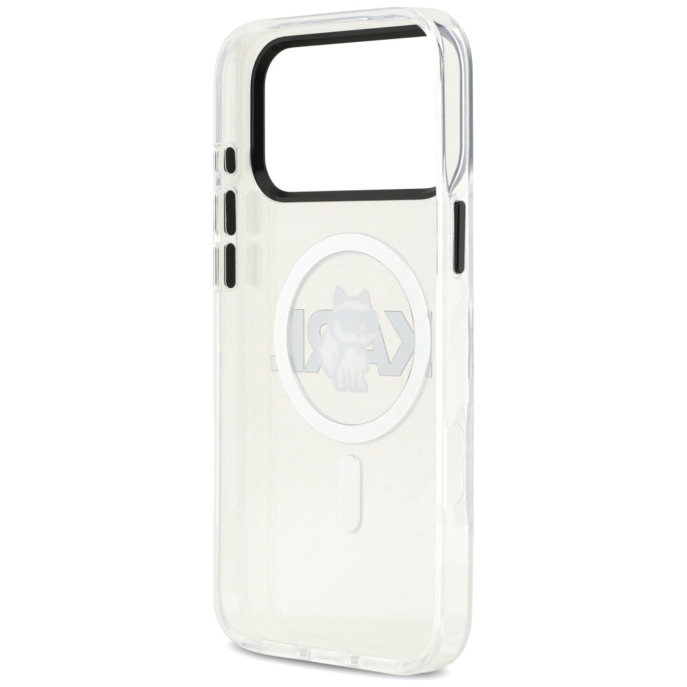 Karl Lagerfeld IML Choupette Sketch Logo MagSafe Case til iPhone 17 Pro - Klar