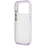Karl Lagerfeld IML Glitter Karl & Choupette Heads Logo MagSafe Case til iPhone 17 Pro Max - Purple