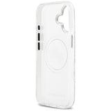 Karl Lagerfeld IML Glitter Karl & Choupette Heads Logo MagSafe iPhone 17 Case - Grå