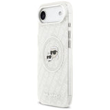 Karl Lagerfeld IML Glitter Karl&Choupette Heads Logo MagSafe Case til iPhone Air - Grå