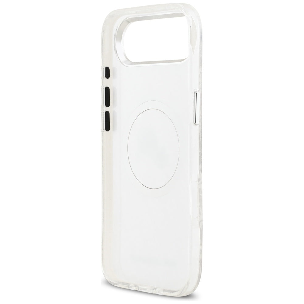 Karl Lagerfeld IML Glitter Karl&Choupette Heads Logo MagSafe Case til iPhone Air - Grå