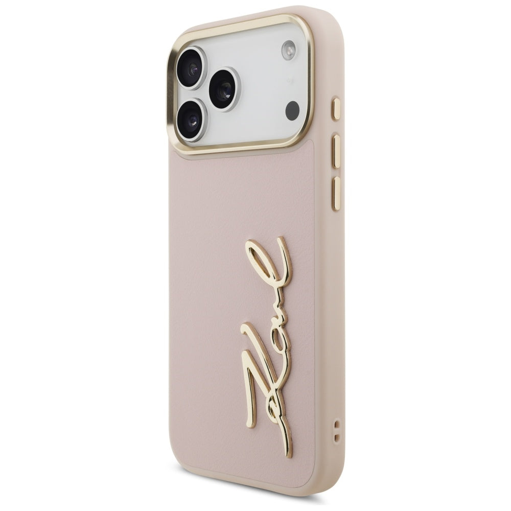 Karl Lagerfeld Karl Script Logo Case til iPhone 17 Pro Max - Pink