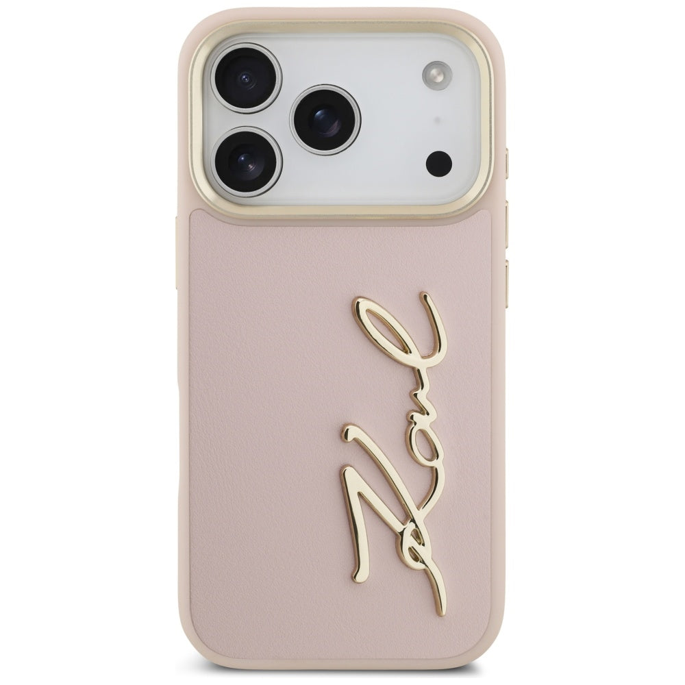 Karl Lagerfeld Karl Script Logo iPhone 17 Pro Case - Pink