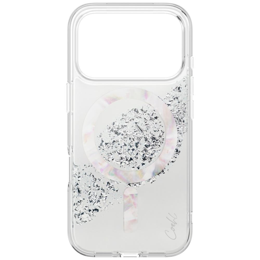 Uniq Coehl Crystelle æske til iPhone 17 Pro Max Magnetisk opladning - sølv