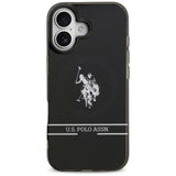 US Polo DH og Bottom Stripe Logo MagSafe iPhone 17 Case - sort