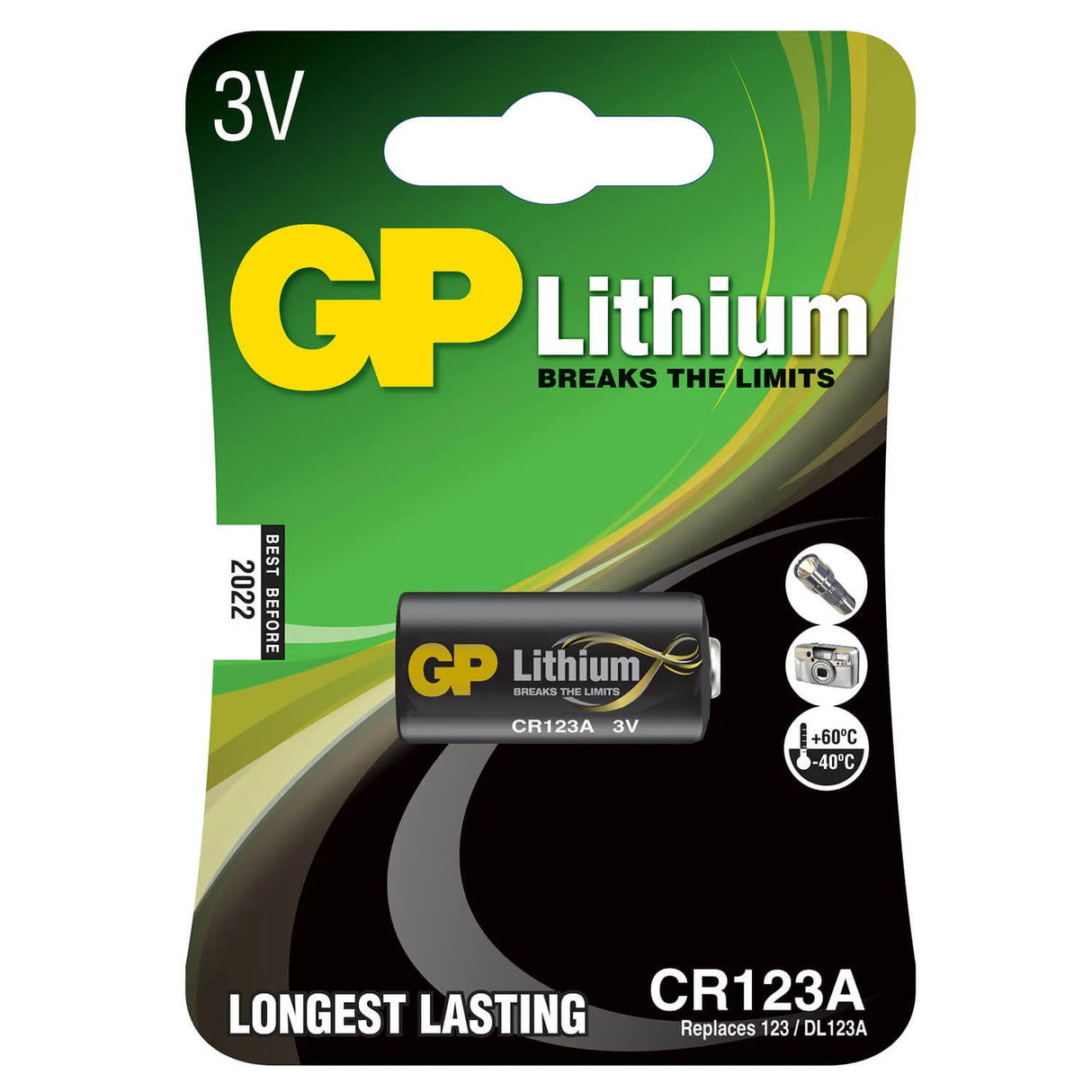Batteri 123A Lithium Pro 1-Pak