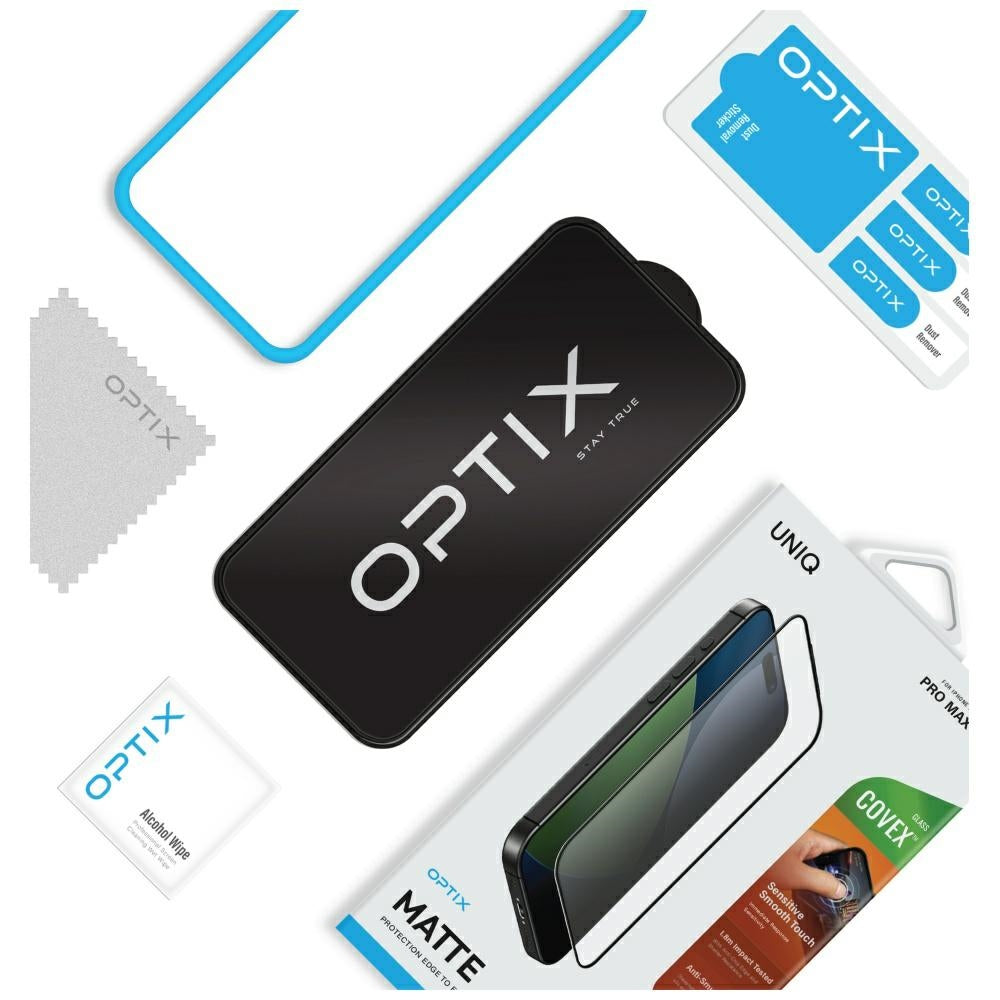 Uniq Optix Matte tempereret glas til iPhone 17 Pro Max - Matte