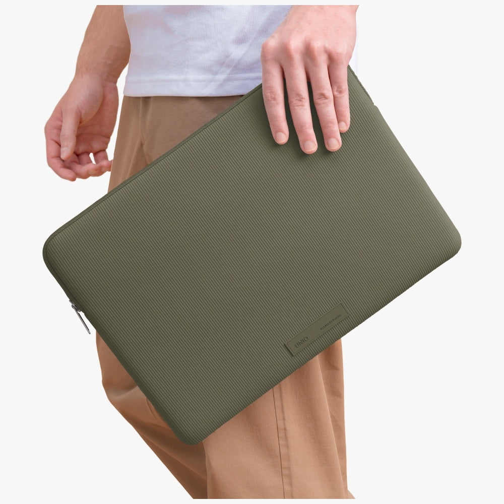Uniq Cyprus Ridge Edition Laptop Sleeve bag til en 14" vandbestandig neopren laptop - grøn