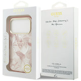 Guess Jungle Tonal Triangle MagSafe Case til iPhone 17 Pro Max - Pink