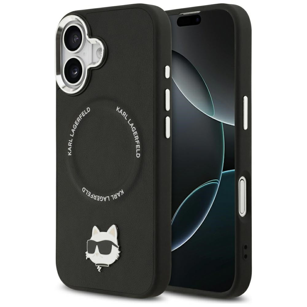 Karl Lagerfeld Choupette Pin MagSafe Case til iPhone 17 - sort