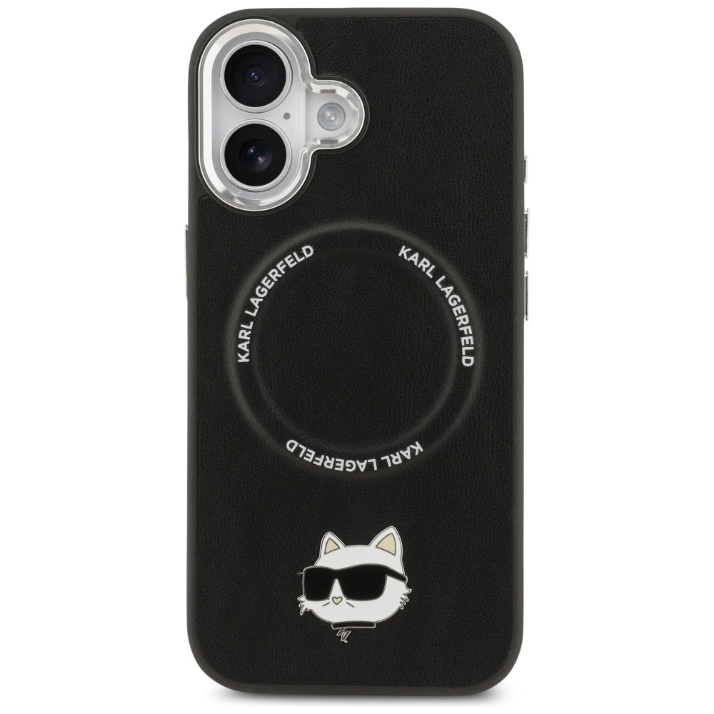 Karl Lagerfeld Choupette Pin MagSafe Case til iPhone 17 - sort