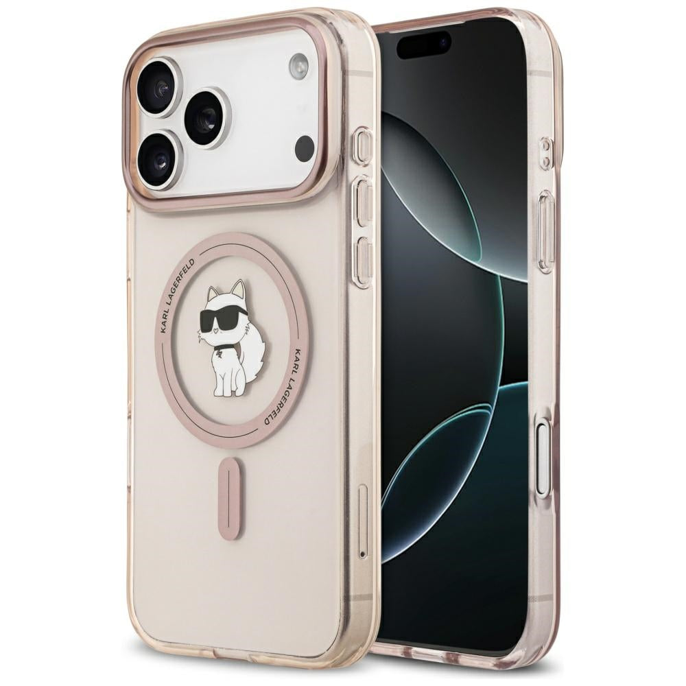 Karl Lagerfeld IML Choupette MagSafe Case til iPhone 17 Pro Max - Pink
