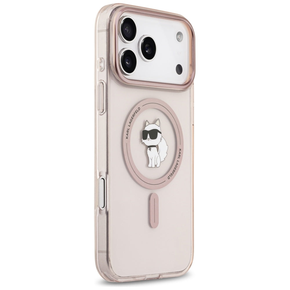 Karl Lagerfeld IML Choupette MagSafe Case til iPhone 17 Pro Max - Pink