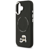 Karl Lagerfeld Karl & Choupette Pins MagSafe Case til iPhone 17 - sort