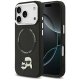 Karl Lagerfeld Karl & Choupette Pins MagSafe Case til iPhone 17 Pro - sort
