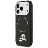 Karl Lagerfeld Karl & Choupette Pins MagSafe Case til iPhone 17 Pro Max - sort