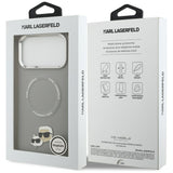 Karl Lagerfeld Karl & Choupette Pins MagSafe Case til iPhone 17 Pro Max - Grå