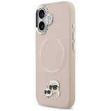 Karl Lagerfeld Karl & Choupette Pins MagSafe Case til iPhone 17 Pink