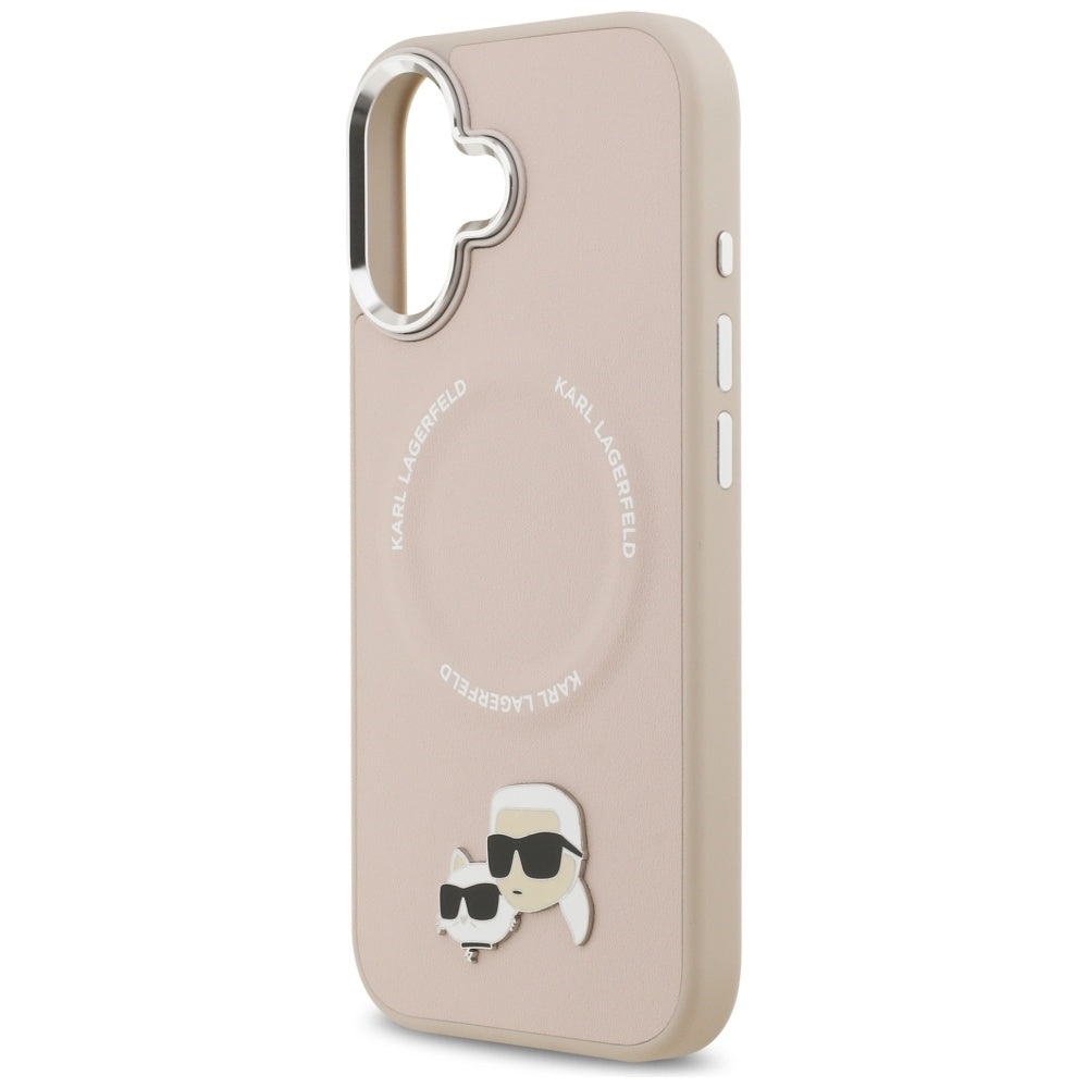 Karl Lagerfeld Karl & Choupette Pins MagSafe Case til iPhone 17 Pink