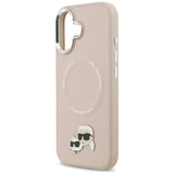Karl Lagerfeld Karl & Choupette Pins MagSafe Case til iPhone 17 Pink