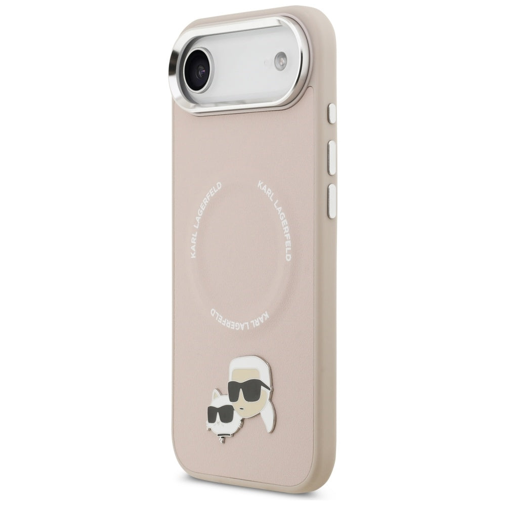 Karl Lagerfeld Karl & Choupette Pins MagSafe Case til iPhone Air Pink