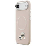 Karl Lagerfeld Karl & Choupette Pins MagSafe Case til iPhone Air Pink