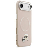 Karl Lagerfeld Karl & Choupette Pins MagSafe Case til iPhone Air Pink