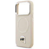 Karl Lagerfeld Karl Pin MagSafe Case til iPhone 17 Pro - Beige