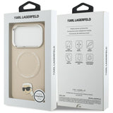 Karl Lagerfeld Karl Pin MagSafe Case til iPhone 17 Pro - Beige
